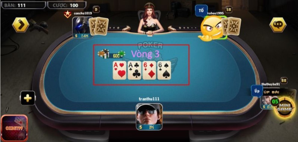 Các vòng chơi trong Poker