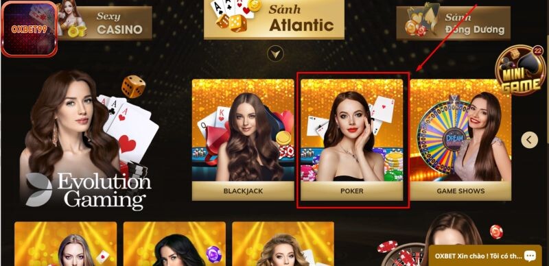 Hướng dẫn cách chơi poker tại Oxbet