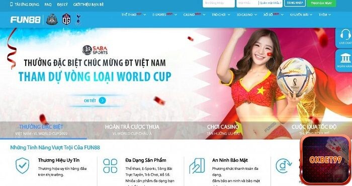 Fun88 là một trong những nhà cái uy tín hàng đầu tại châu Á