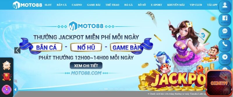 Kho game chính là một trong những ưu thế lớn nhất của Moto88