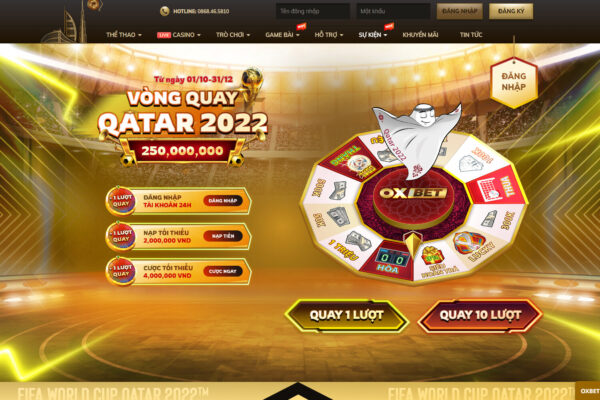 Vòng quay Quatar 2022 – Sự kiện Oxbet lớn nhất năm