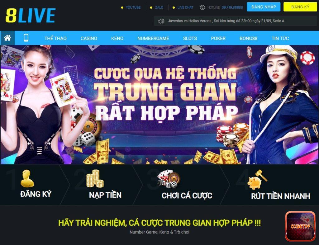 Nhà cái 8Live và những ưu điểm nổi bật mà bạn nhất định không thể bỏ lỡ